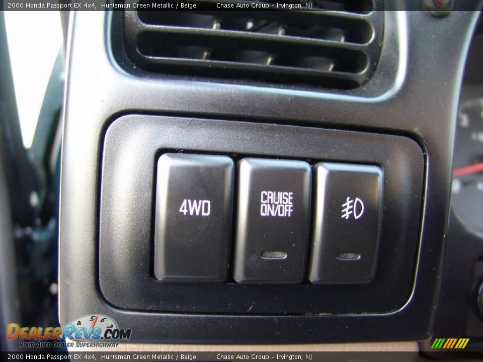 2000 Honda Passport EX 4x4 Huntsman Green Metallic / Beige Photo #29