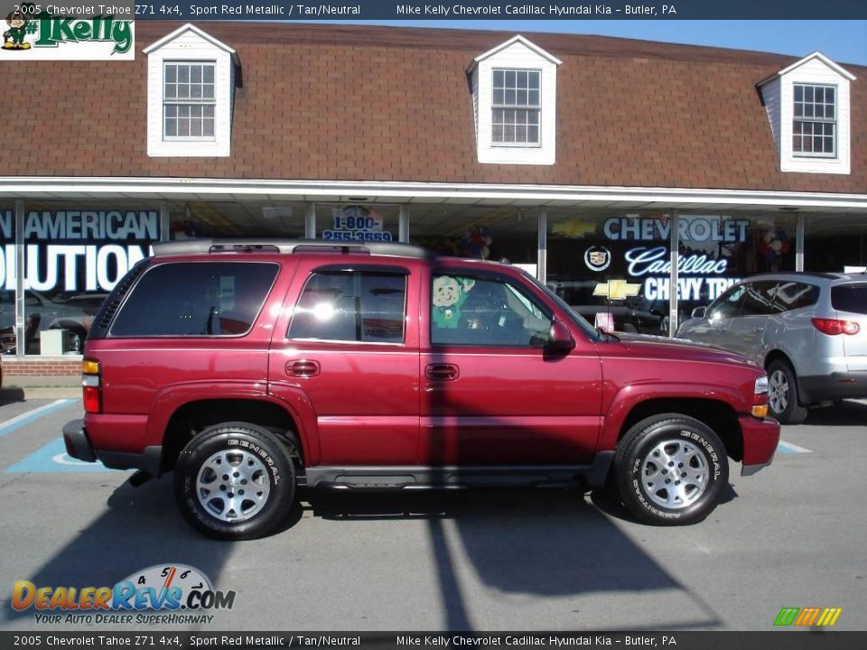 2005 Chevrolet Tahoe Z71 4x4 Sport Red Metallic / Tan/Neutral Photo #1