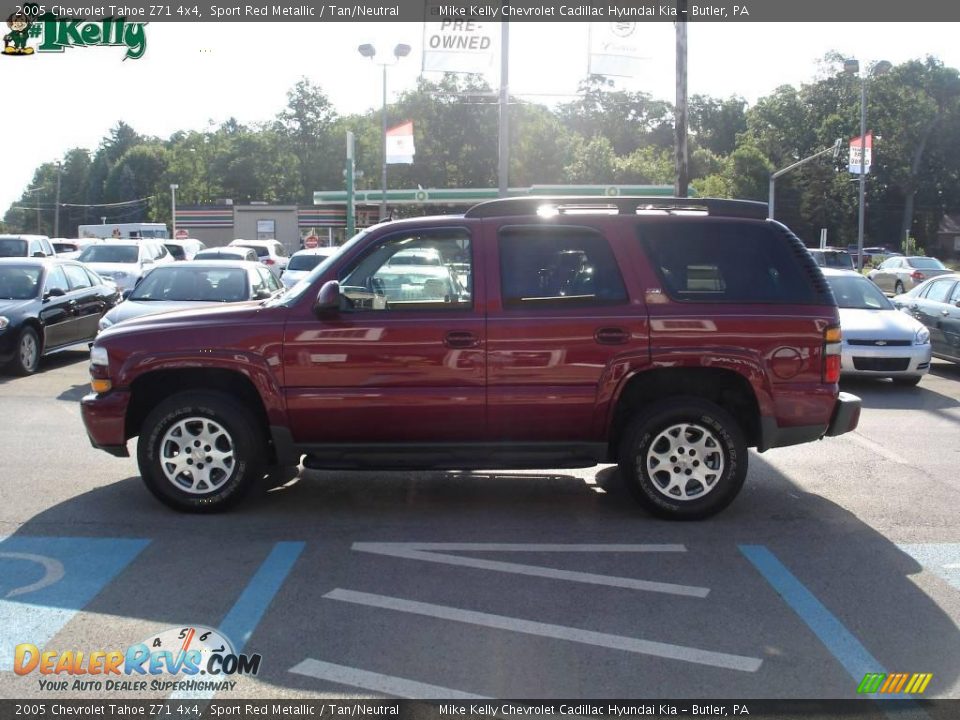 2005 Chevrolet Tahoe Z71 4x4 Sport Red Metallic / Tan/Neutral Photo #5