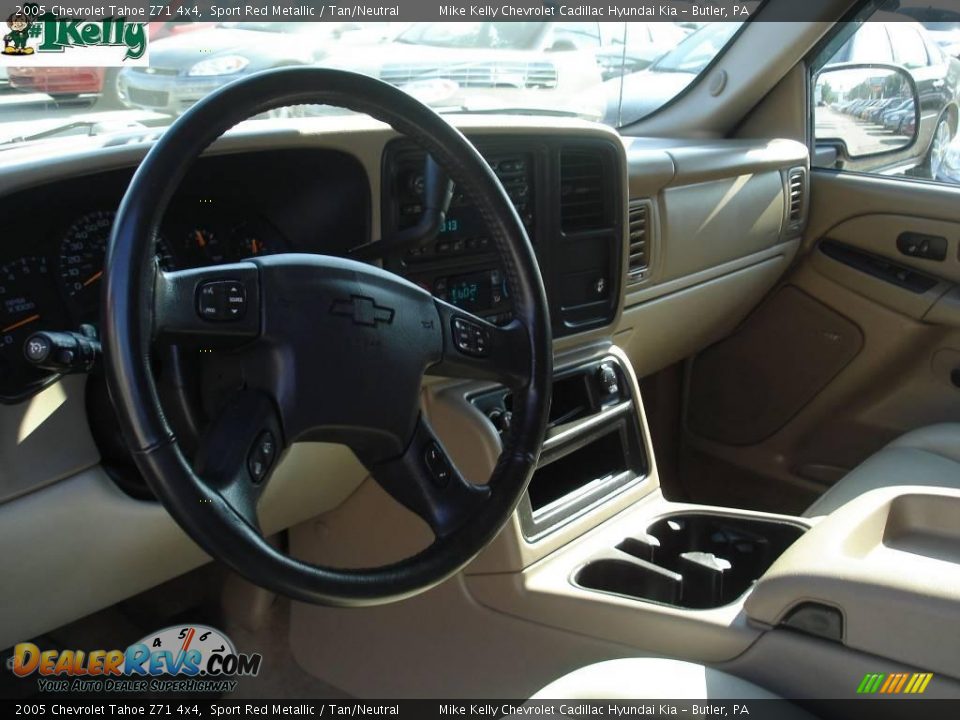 2005 Chevrolet Tahoe Z71 4x4 Sport Red Metallic / Tan/Neutral Photo #7