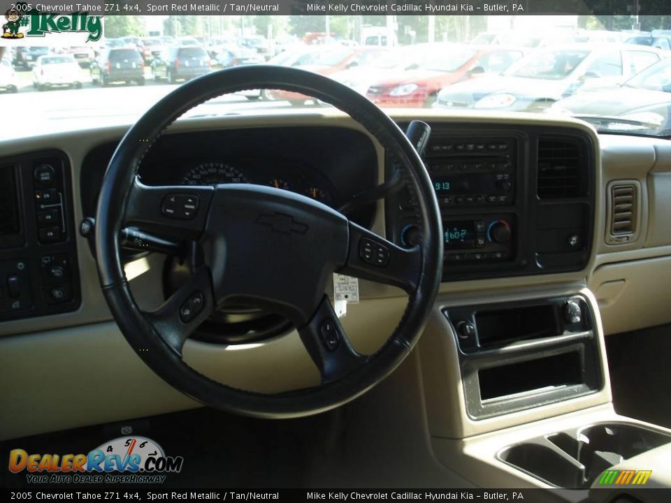 2005 Chevrolet Tahoe Z71 4x4 Sport Red Metallic / Tan/Neutral Photo #11