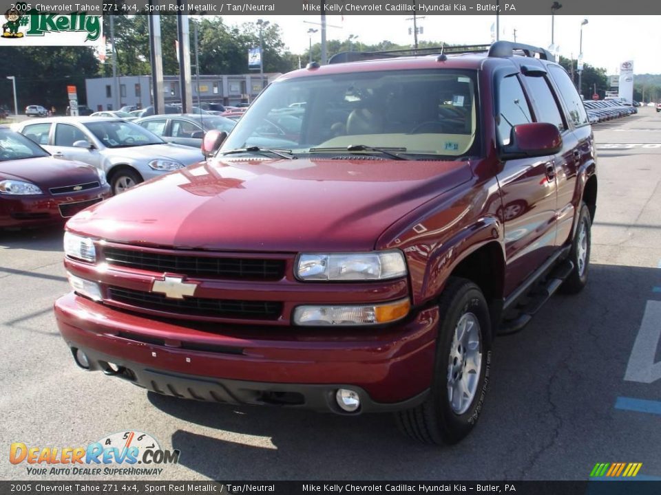 2005 Chevrolet Tahoe Z71 4x4 Sport Red Metallic / Tan/Neutral Photo #14
