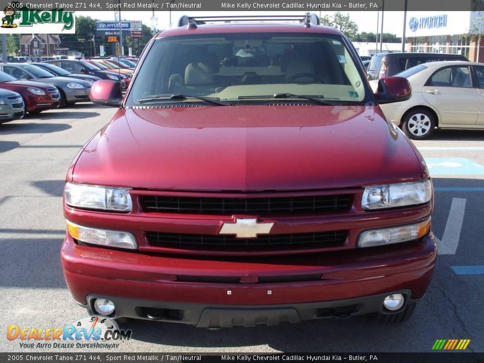 2005 Chevrolet Tahoe Z71 4x4 Sport Red Metallic / Tan/Neutral Photo #15