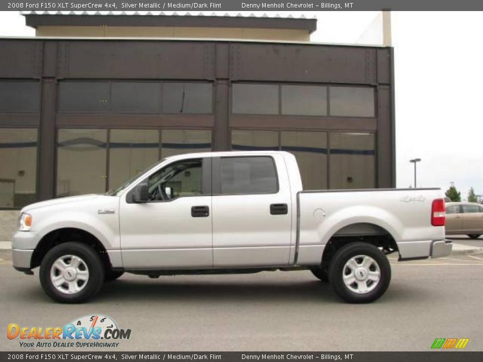 2008 Ford F150 XLT SuperCrew 4x4 Silver Metallic / Medium/Dark Flint Photo #1