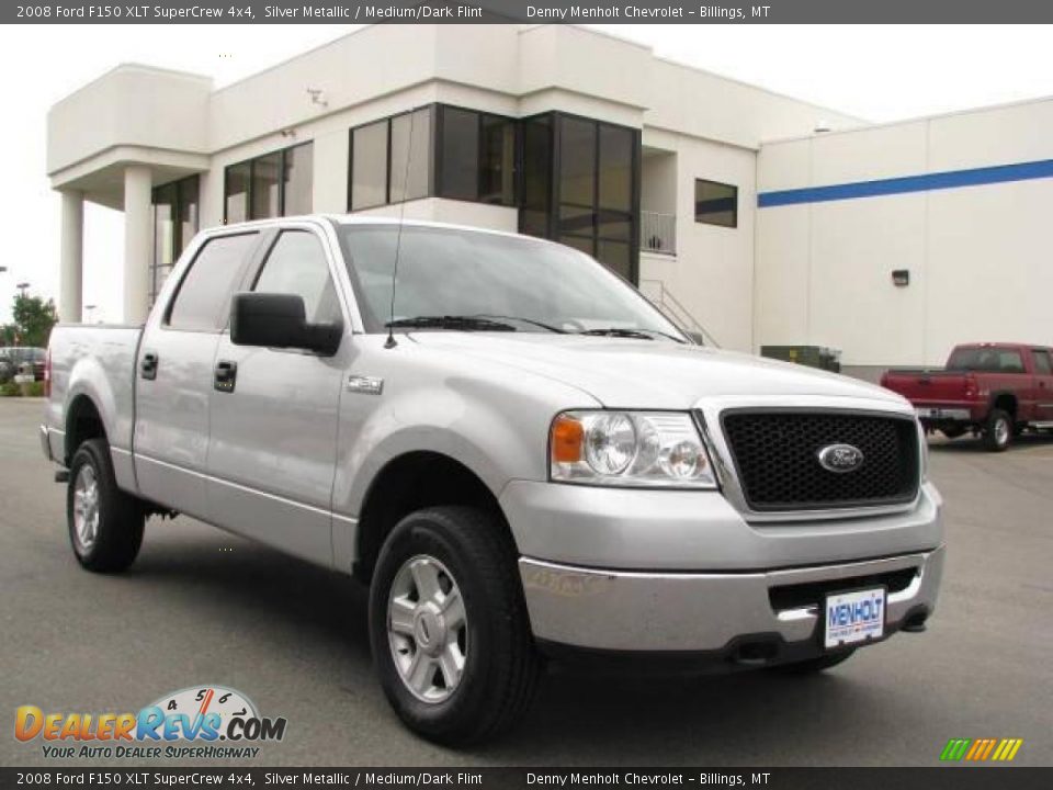 2008 Ford F150 XLT SuperCrew 4x4 Silver Metallic / Medium/Dark Flint Photo #3
