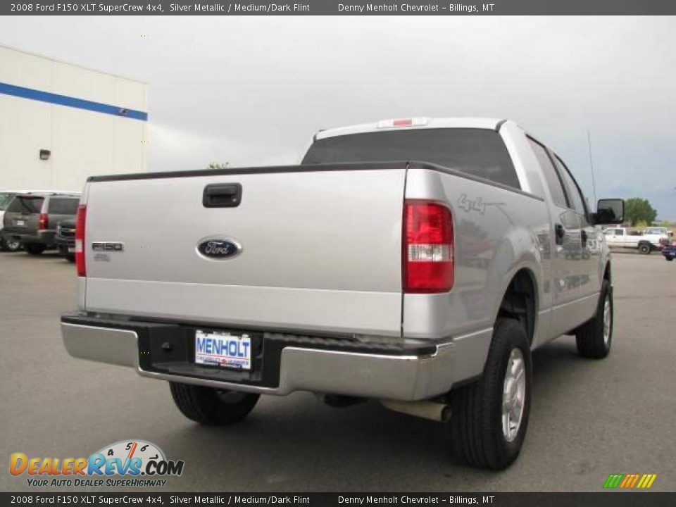 2008 Ford F150 XLT SuperCrew 4x4 Silver Metallic / Medium/Dark Flint Photo #5