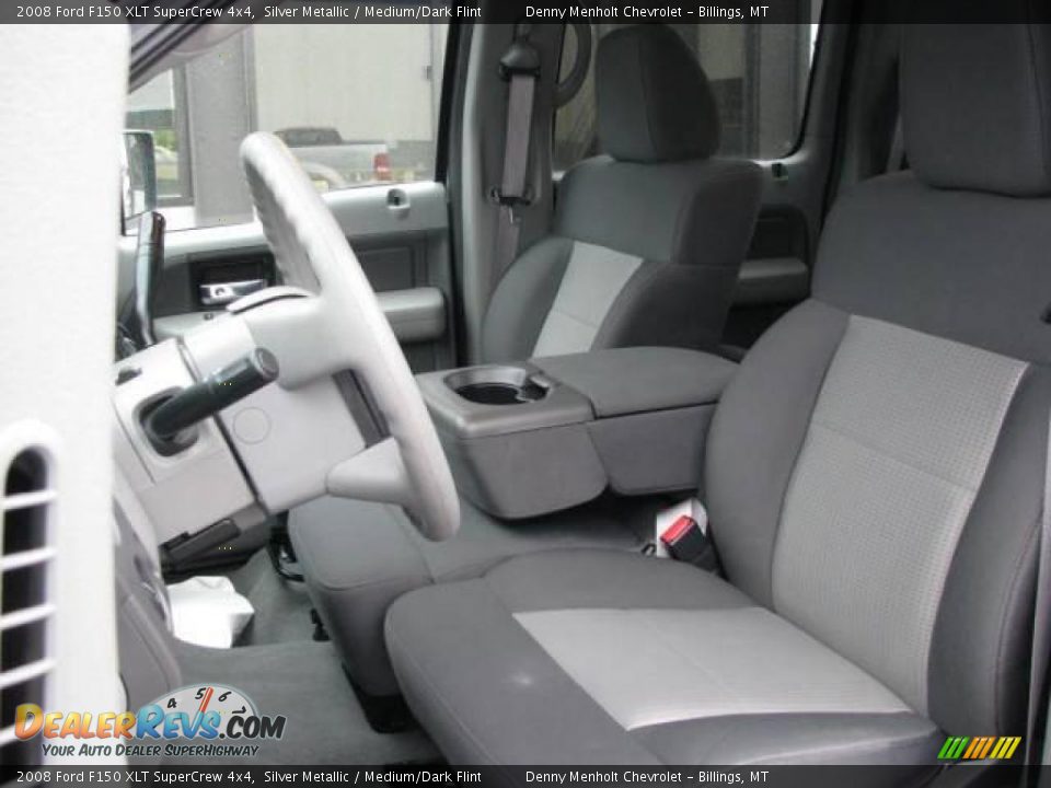 2008 Ford F150 XLT SuperCrew 4x4 Silver Metallic / Medium/Dark Flint Photo #9