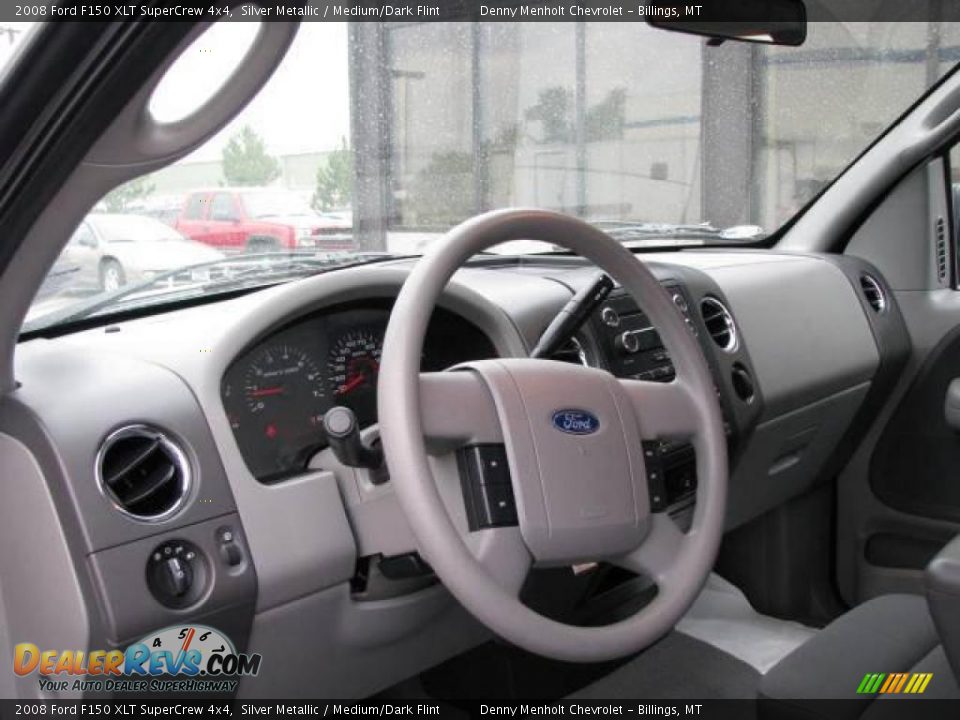 2008 Ford F150 XLT SuperCrew 4x4 Silver Metallic / Medium/Dark Flint Photo #10