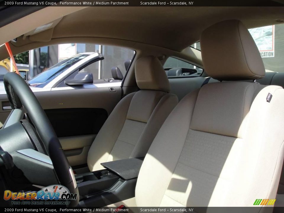 2009 Ford Mustang V6 Coupe Performance White / Medium Parchment Photo #11
