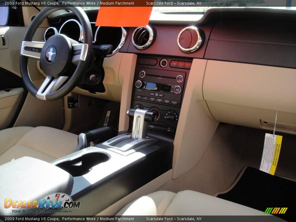 2009 Ford Mustang V6 Coupe Performance White / Medium Parchment Photo #21