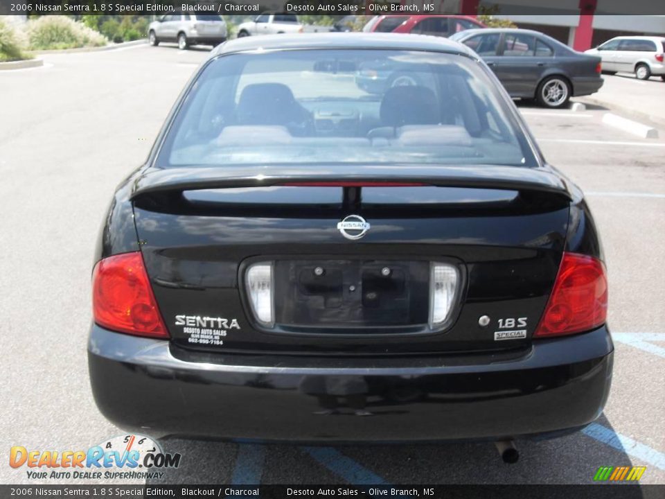 2006 Nissan Sentra 1.8 S Special Edition Blackout / Charcoal Photo #7