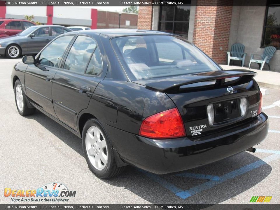 2006 Nissan Sentra 1.8 S Special Edition Blackout / Charcoal Photo #8