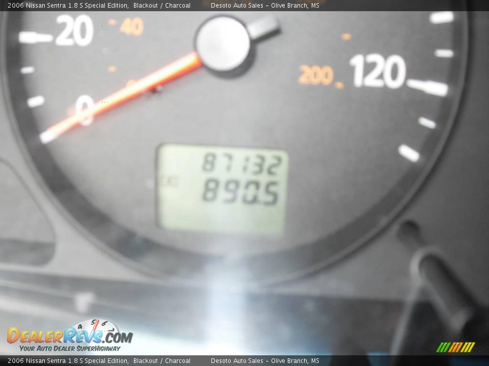 2006 Nissan Sentra 1.8 S Special Edition Blackout / Charcoal Photo #9
