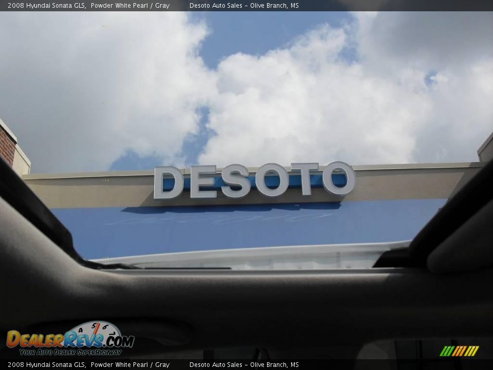 2008 Hyundai Sonata GLS Powder White Pearl / Gray Photo #13