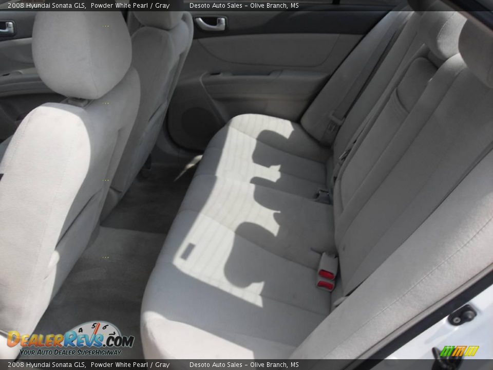 2008 Hyundai Sonata GLS Powder White Pearl / Gray Photo #15