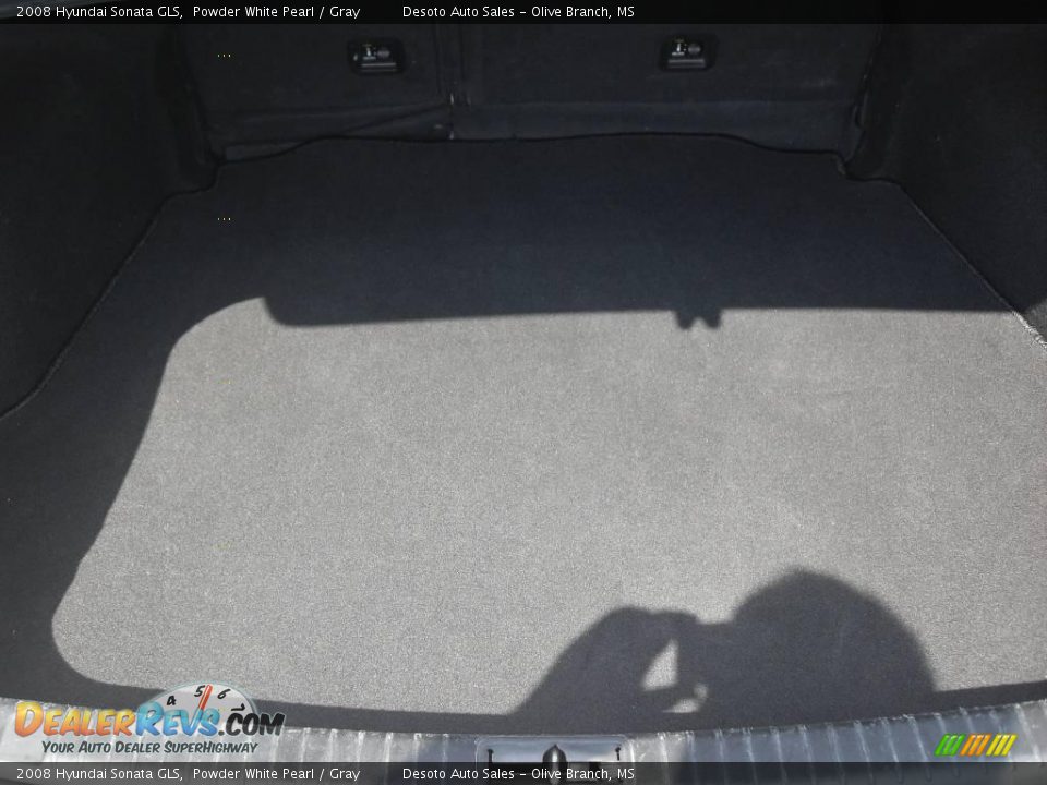2008 Hyundai Sonata GLS Powder White Pearl / Gray Photo #16