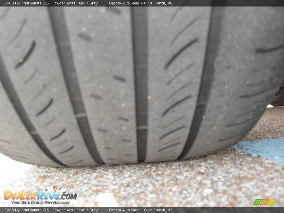 2008 Hyundai Sonata GLS Powder White Pearl / Gray Photo #18