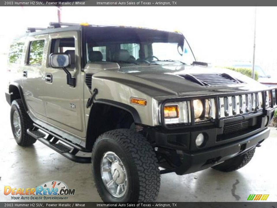 2003 Hummer H2 SUV Pewter Metallic / Wheat Photo #3