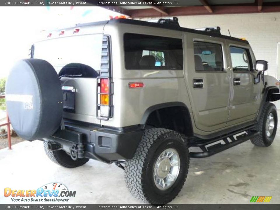2003 Hummer H2 SUV Pewter Metallic / Wheat Photo #4