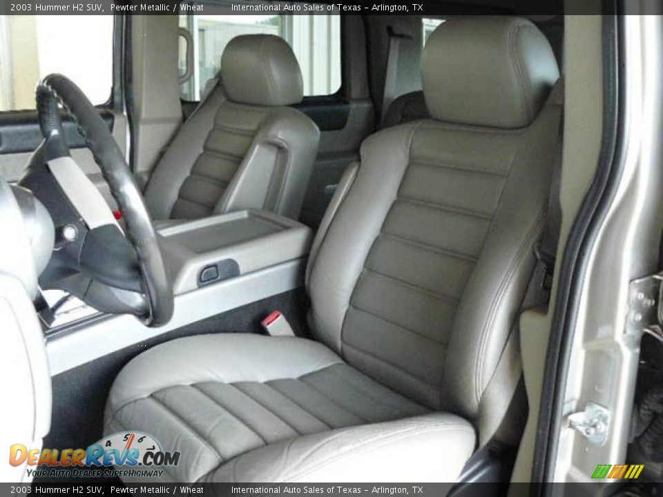 2003 Hummer H2 SUV Pewter Metallic / Wheat Photo #10