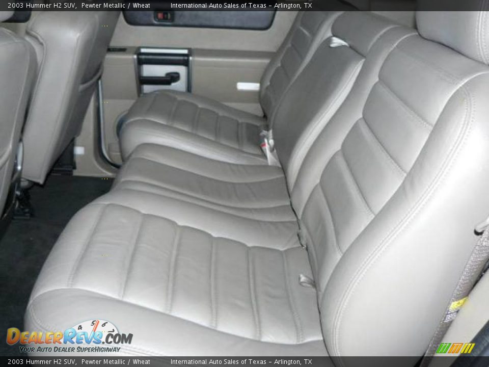 2003 Hummer H2 SUV Pewter Metallic / Wheat Photo #11