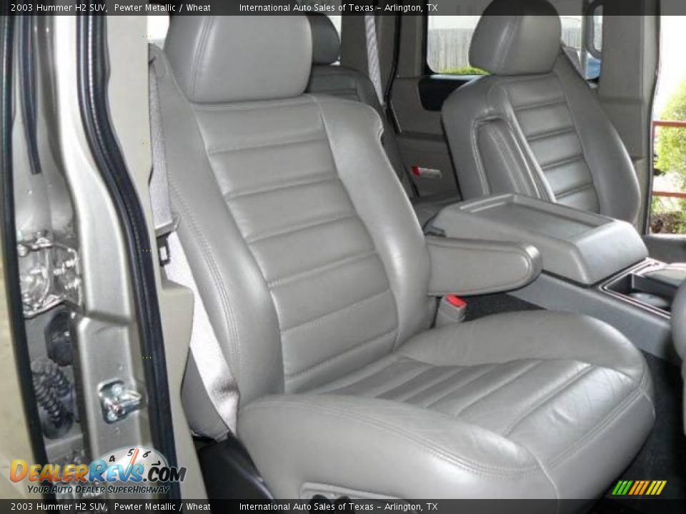 2003 Hummer H2 SUV Pewter Metallic / Wheat Photo #18