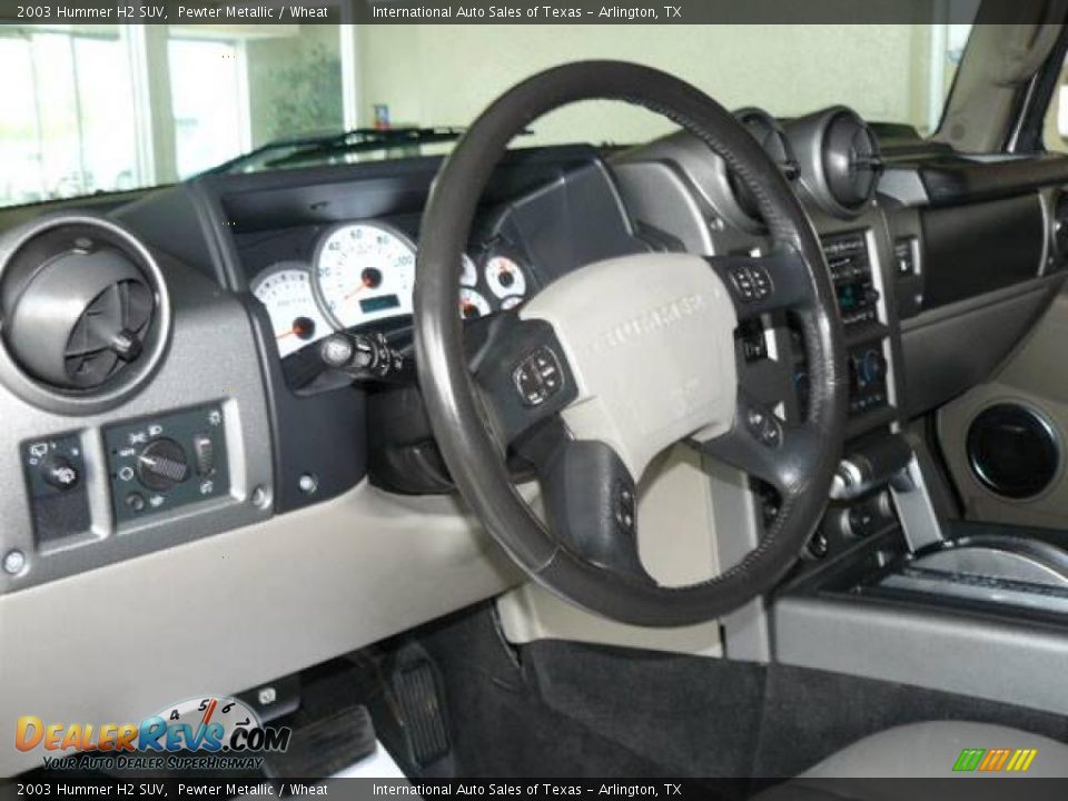 2003 Hummer H2 SUV Pewter Metallic / Wheat Photo #26