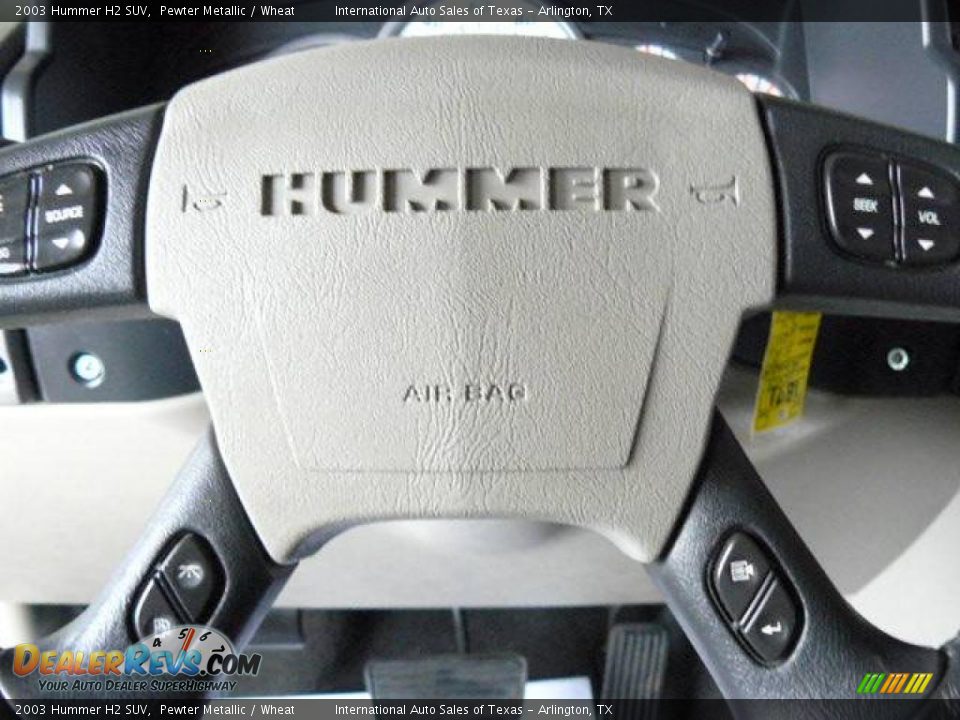 2003 Hummer H2 SUV Pewter Metallic / Wheat Photo #31