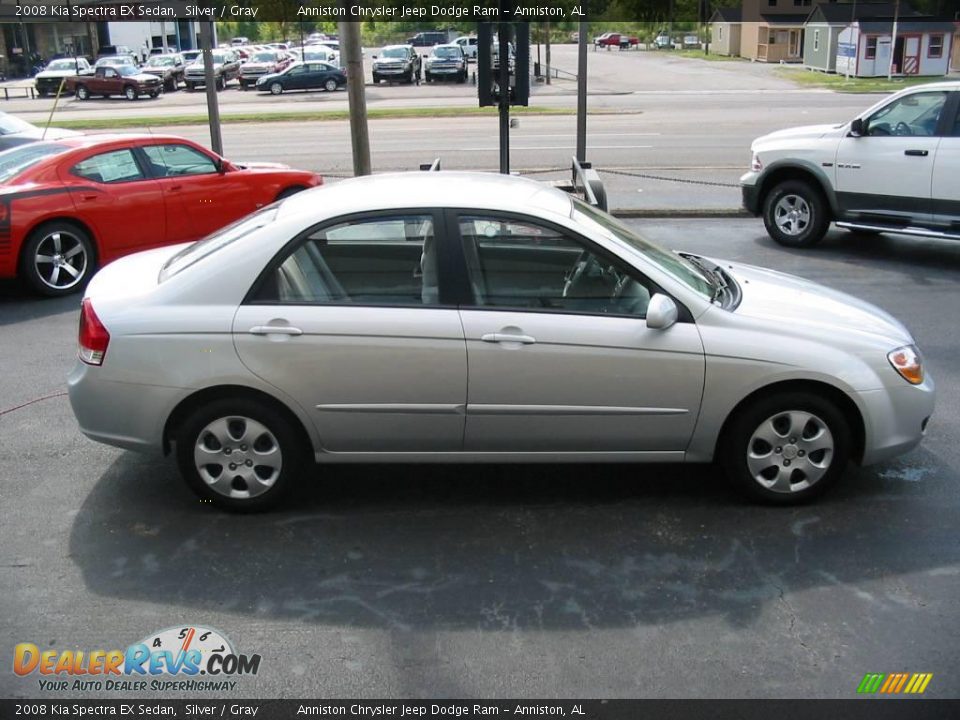 2008 Kia Spectra EX Sedan Silver / Gray Photo #5