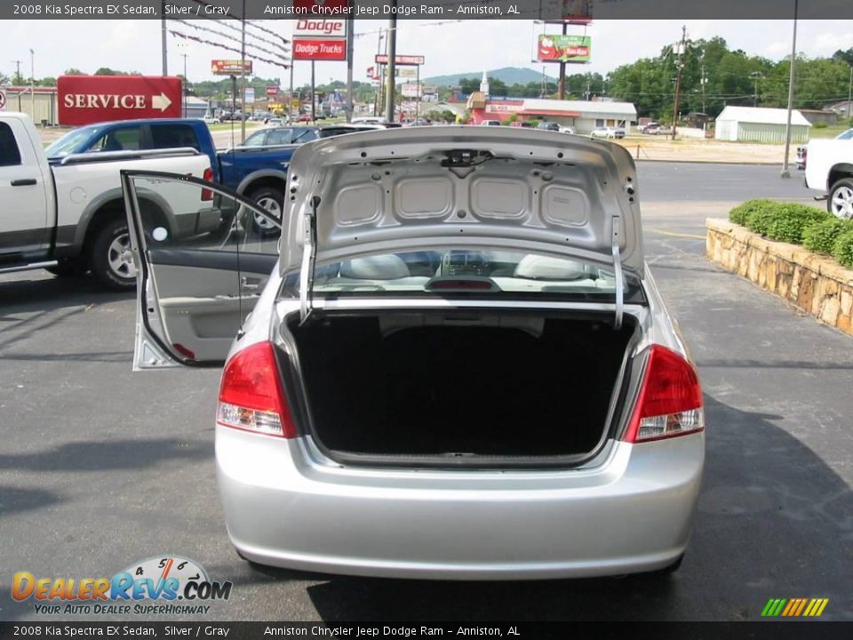 2008 Kia Spectra EX Sedan Silver / Gray Photo #8