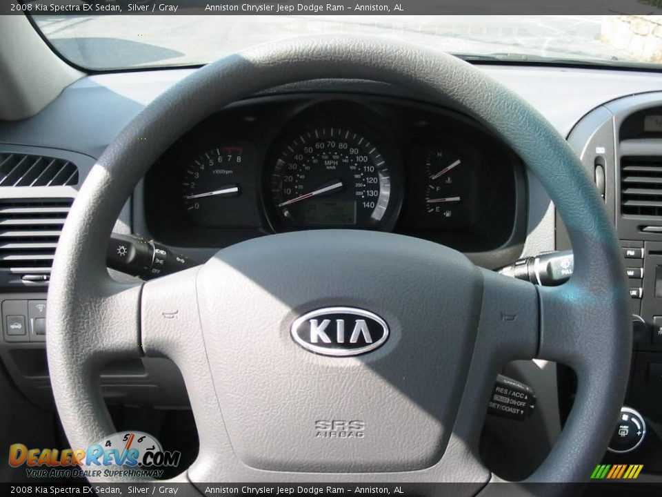 2008 Kia Spectra EX Sedan Silver / Gray Photo #12