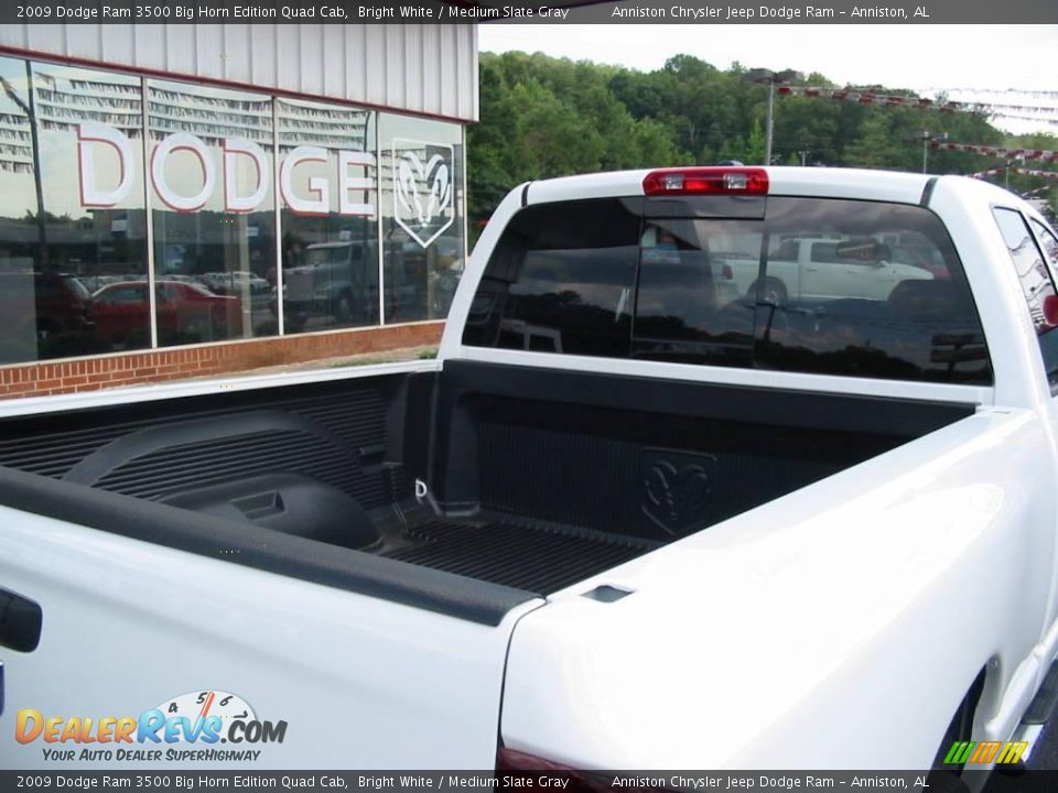 2009 Dodge Ram 3500 Big Horn Edition Quad Cab Bright White / Medium Slate Gray Photo #7