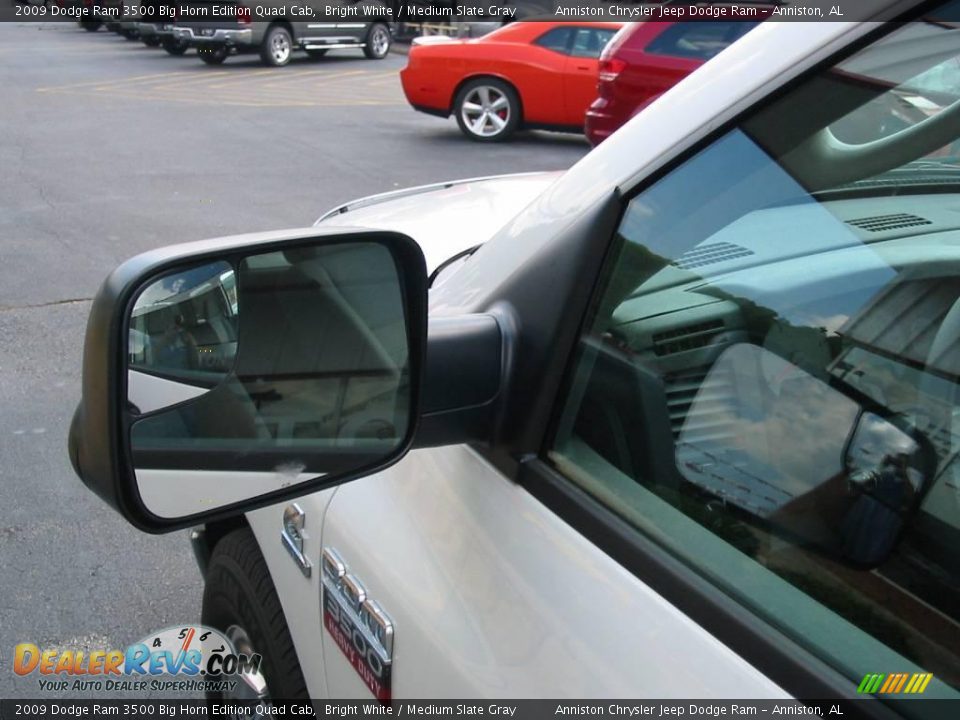 2009 Dodge Ram 3500 Big Horn Edition Quad Cab Bright White / Medium Slate Gray Photo #11