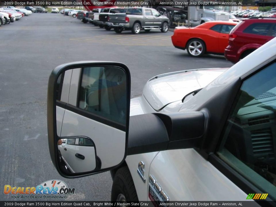 2009 Dodge Ram 3500 Big Horn Edition Quad Cab Bright White / Medium Slate Gray Photo #12