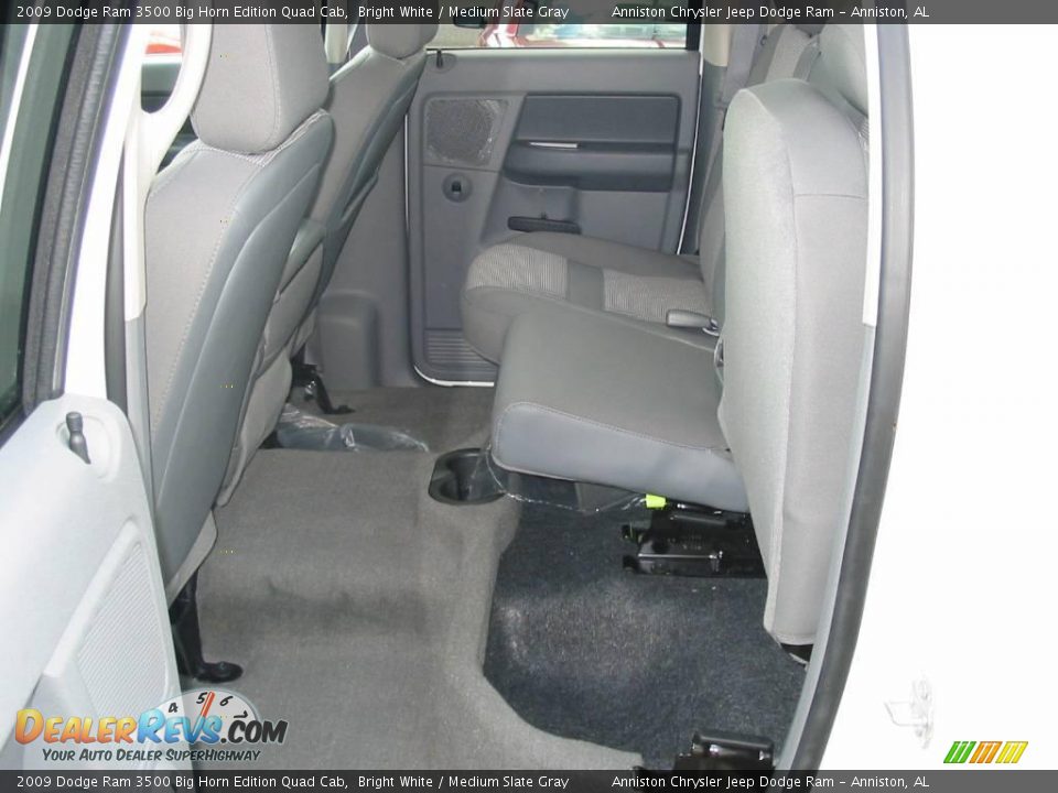 2009 Dodge Ram 3500 Big Horn Edition Quad Cab Bright White / Medium Slate Gray Photo #17