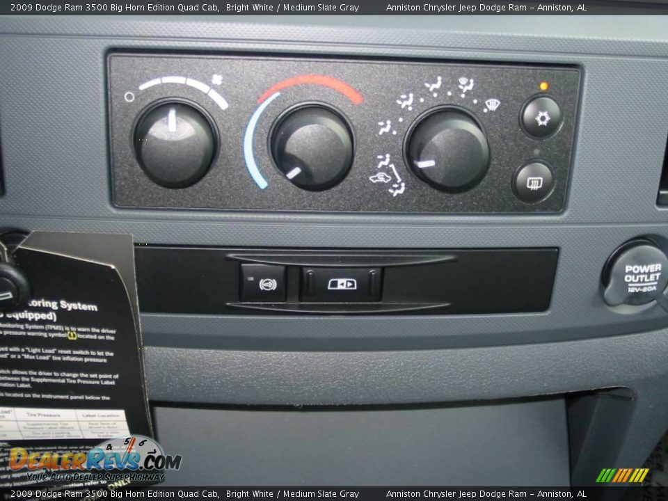 2009 Dodge Ram 3500 Big Horn Edition Quad Cab Bright White / Medium Slate Gray Photo #18
