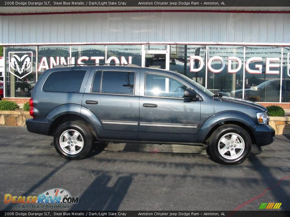 2008 Dodge Durango SLT Steel Blue Metallic / Dark/Light Slate Gray Photo #6