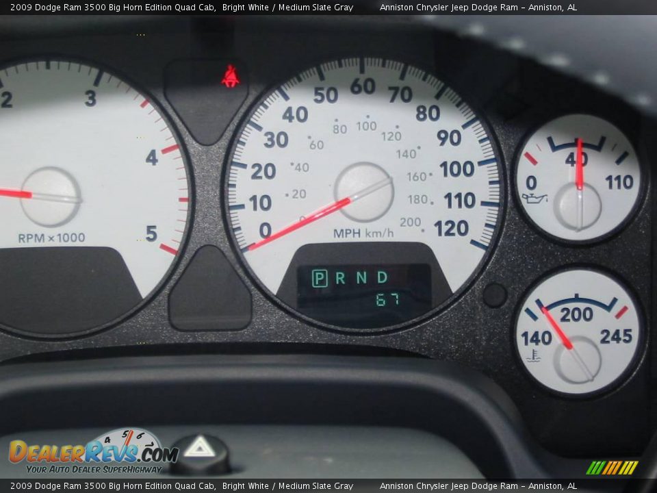 2009 Dodge Ram 3500 Big Horn Edition Quad Cab Bright White / Medium Slate Gray Photo #19