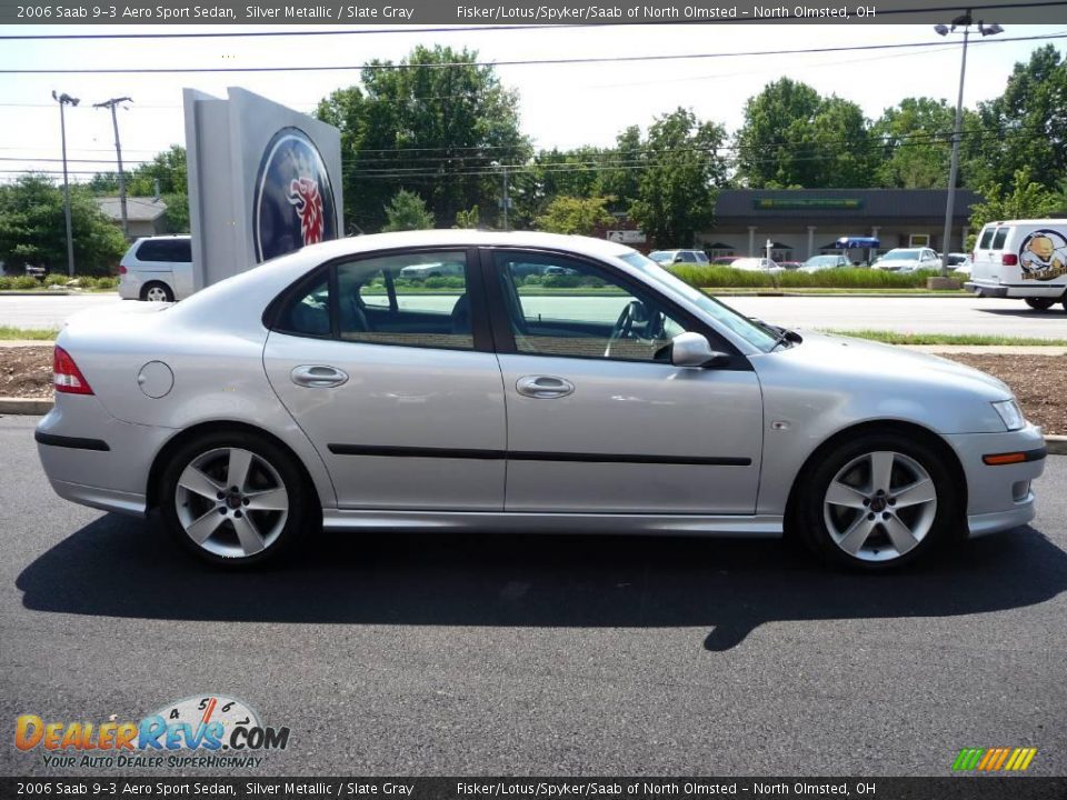 2006 Saab 9-3 Aero Sport Sedan Silver Metallic / Slate Gray Photo #1