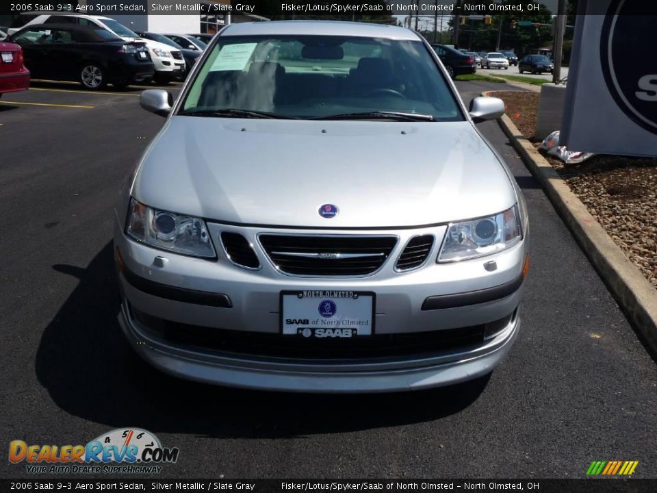 2006 Saab 9-3 Aero Sport Sedan Silver Metallic / Slate Gray Photo #3