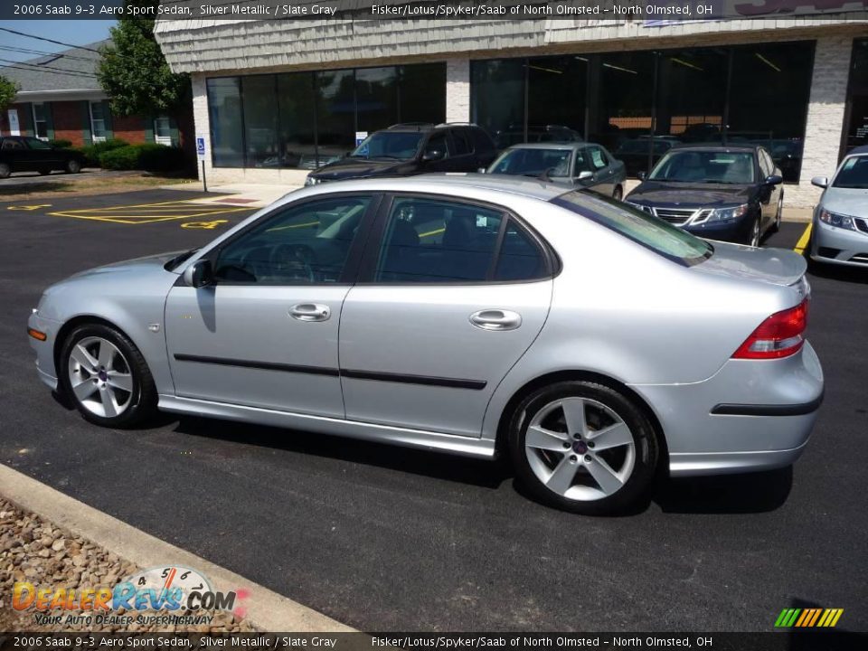 2006 Saab 9-3 Aero Sport Sedan Silver Metallic / Slate Gray Photo #6