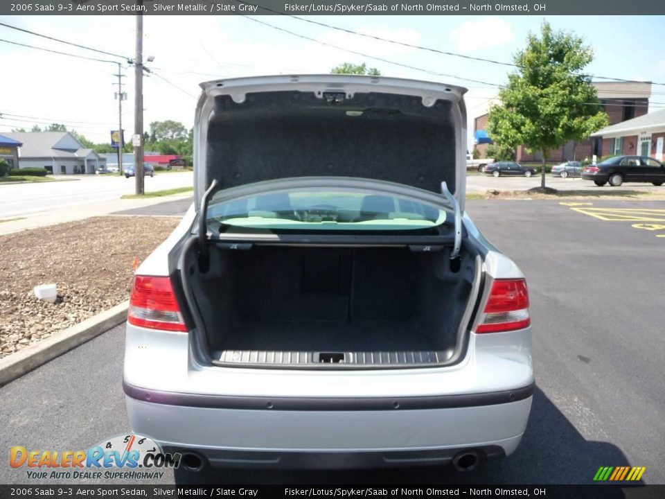 2006 Saab 9-3 Aero Sport Sedan Silver Metallic / Slate Gray Photo #12