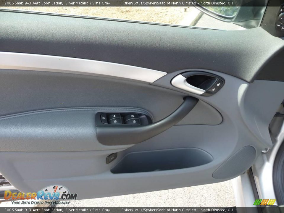 2006 Saab 9-3 Aero Sport Sedan Silver Metallic / Slate Gray Photo #13