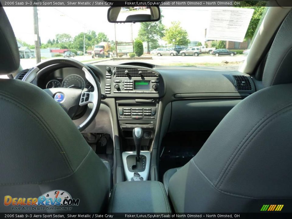 2006 Saab 9-3 Aero Sport Sedan Silver Metallic / Slate Gray Photo #23