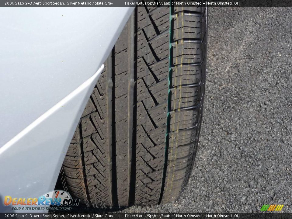 2006 Saab 9-3 Aero Sport Sedan Silver Metallic / Slate Gray Photo #24