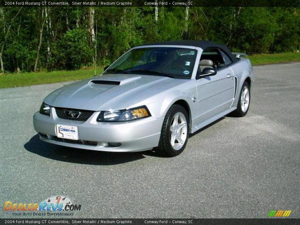 2004 Ford Mustang GT Convertible Silver Metallic / Medium Graphite Photo #1