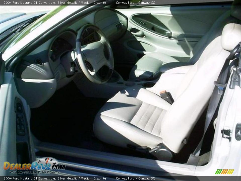 2004 Ford Mustang GT Convertible Silver Metallic / Medium Graphite Photo #4