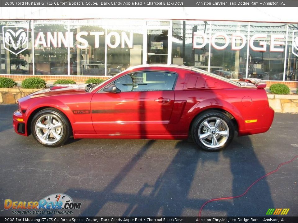 2008 Ford Mustang GT/CS California Special Coupe Dark Candy Apple Red / Charcoal Black/Dove Photo #2