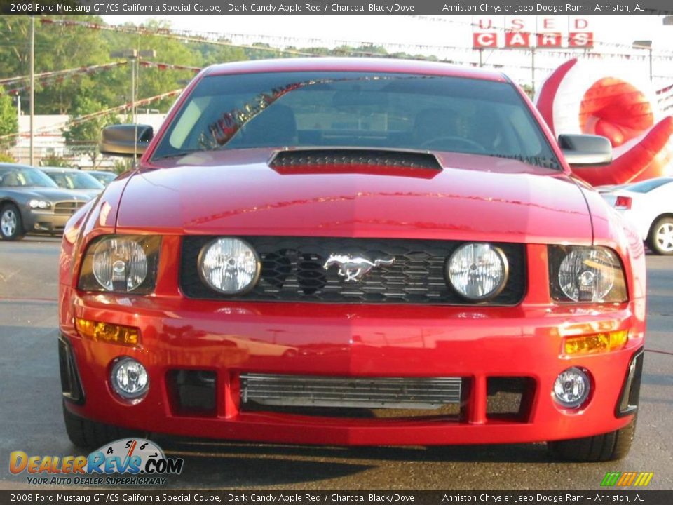 2008 Ford Mustang GT/CS California Special Coupe Dark Candy Apple Red / Charcoal Black/Dove Photo #4