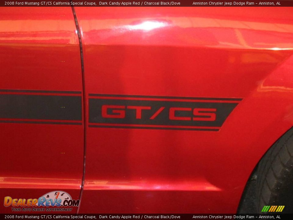 2008 Ford Mustang GT/CS California Special Coupe Dark Candy Apple Red / Charcoal Black/Dove Photo #8